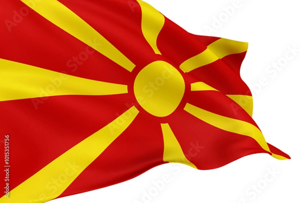 Obraz North Macedonian flag