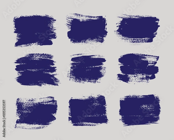 Obraz Paint brush strokes hand drawn