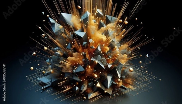 Fototapeta Abstract geometric background.