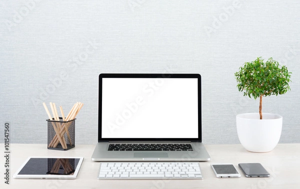 Obraz Laptop on the desk