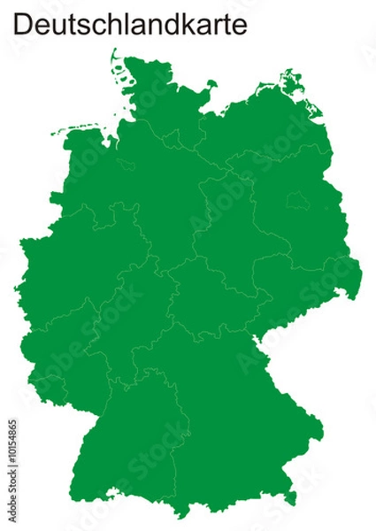 Obraz Mapa niemiecka