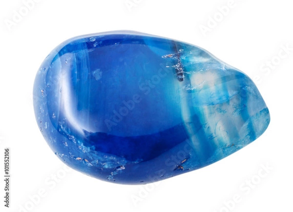 Obraz tumbled Blue-toned agate gemstone