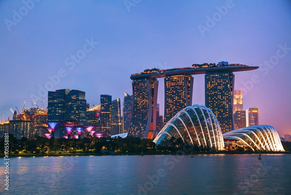 Obraz Dzielnica finansowa Singapuru