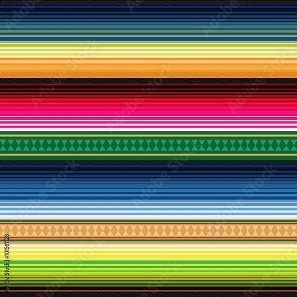 Obraz Seamless Mexican Rug Pattern