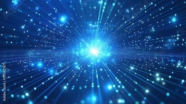 Obraz Abstract Digital Tunnel