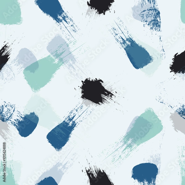 Fototapeta Abstract brush stroke seamless pattern