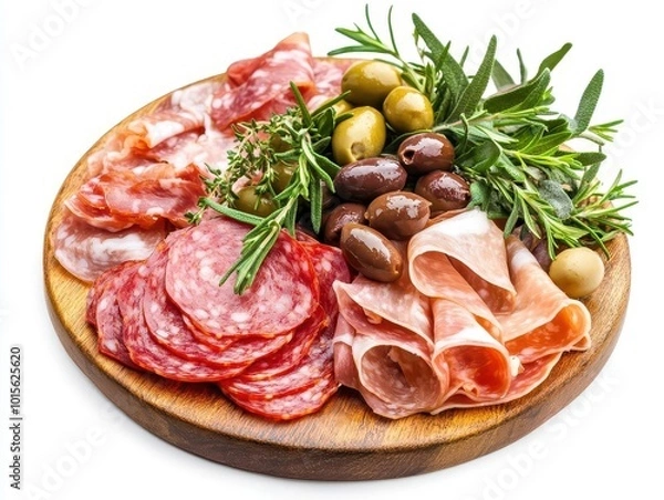 Obraz A platter of assorted cold cuts