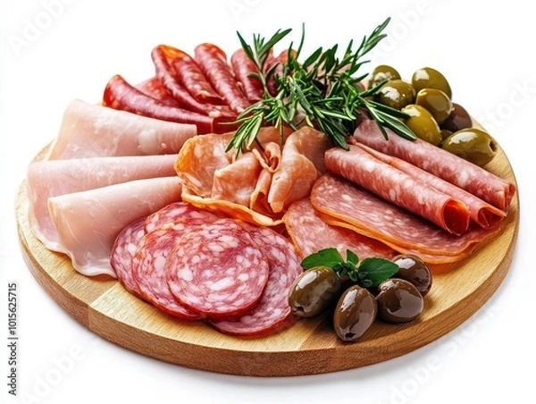 Obraz A platter of assorted cold cuts