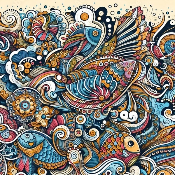 Fototapeta ocean pattern