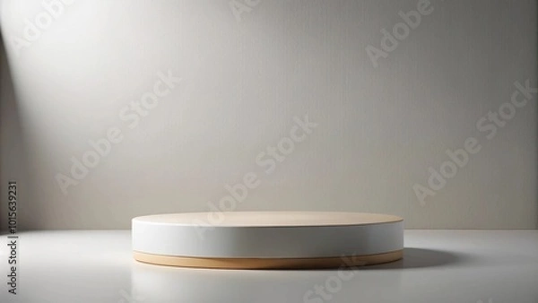 Obraz Empty room platform with minimalist background for product presentation and object display. rendering , minimalist