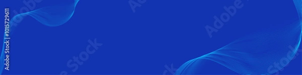 Fototapeta Blue Gradient Dynamic Wave Linkedin banner