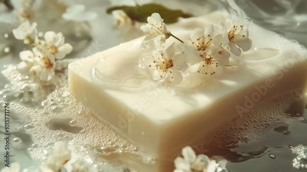 Obraz Soap. Soap advertising background