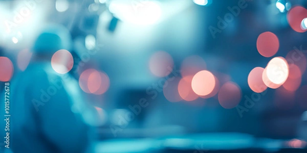 Fototapeta World Anaesthesia Day Celebration on Blurred Bokeh Background