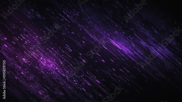 Fototapeta purple purple particles abstract background with glowing particles