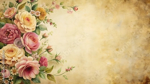 Obraz vintage flower background