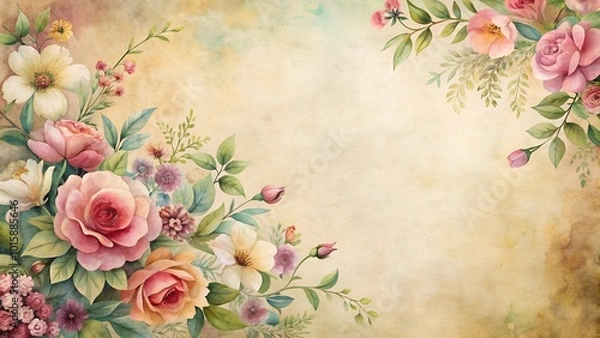 Obraz vintage flower background