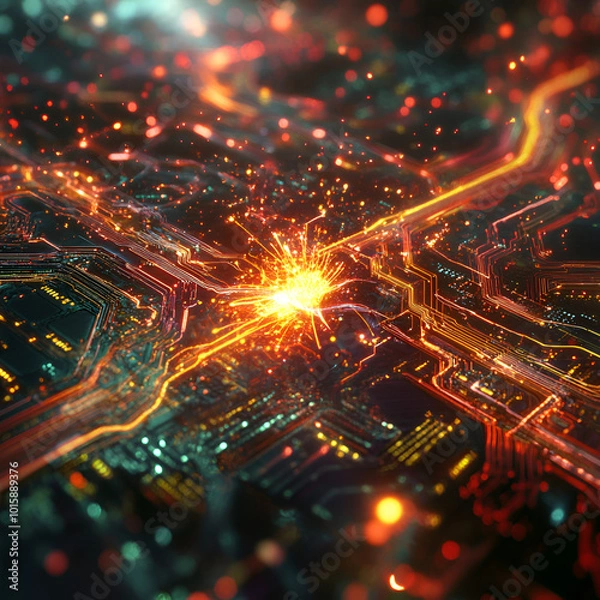 Obraz Tech Energy Pulse