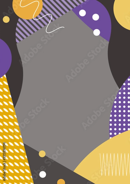 Obraz Japanese modern frame background material-Halloween