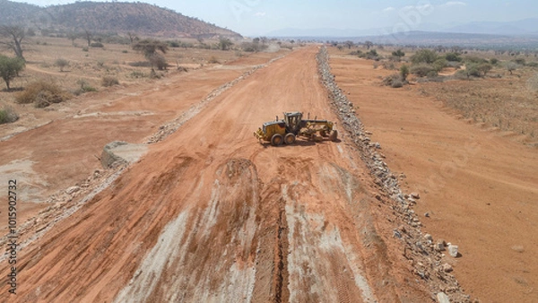 Obraz grader at work in site