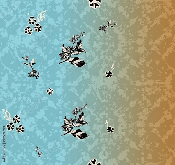Fototapeta ikat Abstract Ethnic art. Seamless pattern in tribal, folk embroidery, and Mexican style. Aztec geometric art ornament print.Design for carpet, cover.wallpaper, wrapping, fabric, clothing