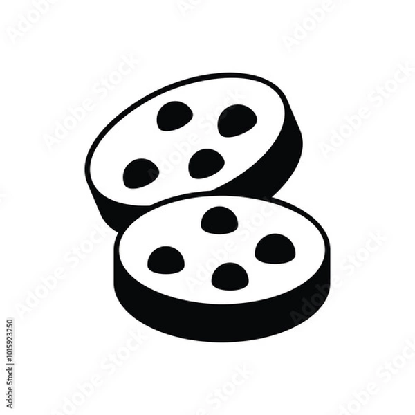 Fototapeta Cookies vector icon