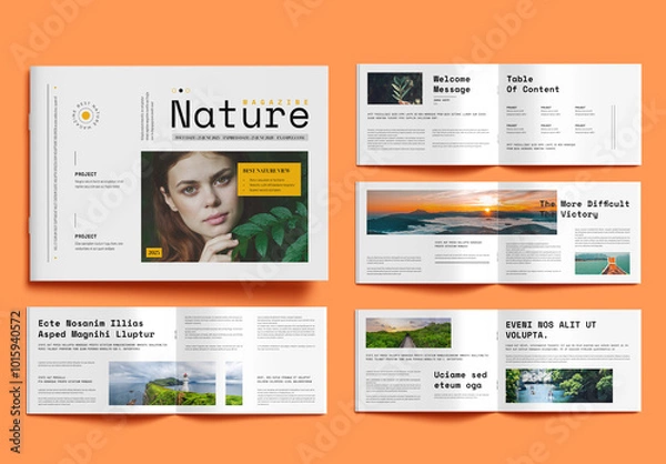 Fototapeta Magazine Layout