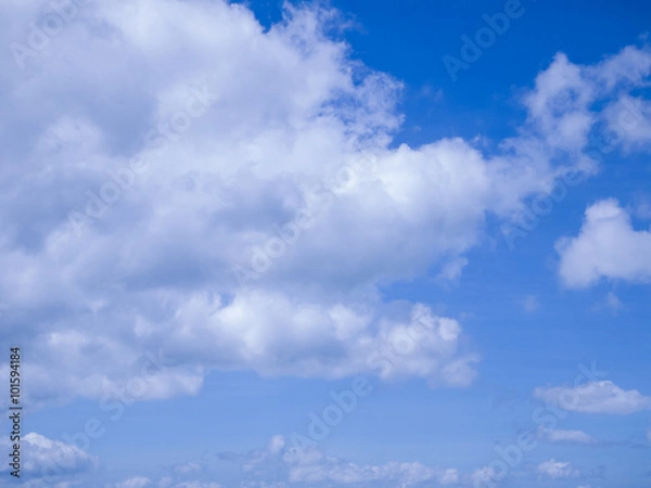 Obraz Blue sky with clouds, background concept.