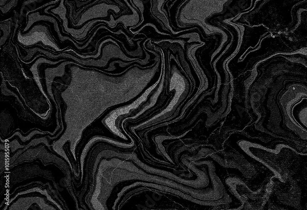 Obraz Marble black texture, wavy texture background