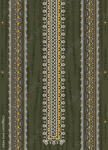 Fototapeta digital designs,mughal motifs,embroidery neck,miniature,modern,high resolution,digital motifs,seamless,wallpapers,elegance,manually traced,mughal flowers,paisely motifs,geomatric boarder,corner