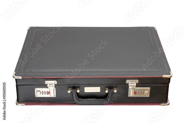 Obraz isolated black briefcase