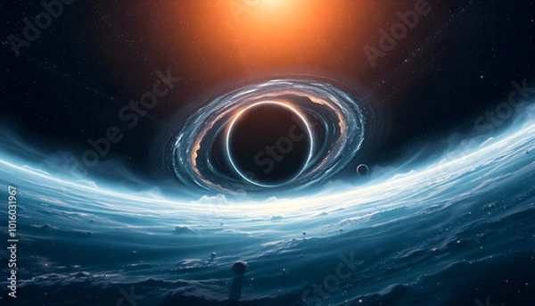 Obraz Blackhole Background with space