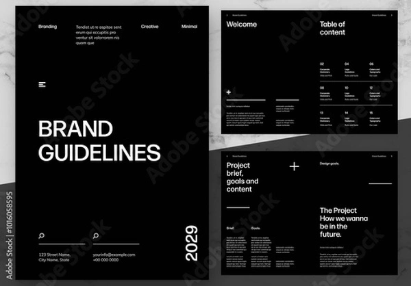 Obraz Black And White Brand Guidelines