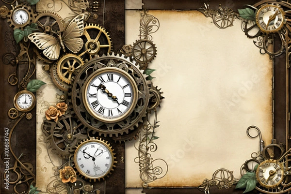 Fototapeta vintage clock