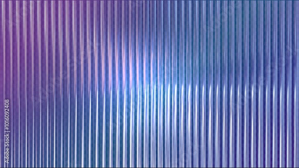 Fototapeta 3D abstract gradient glass background. Neon gradient with ribbed texture. Vector Illustration