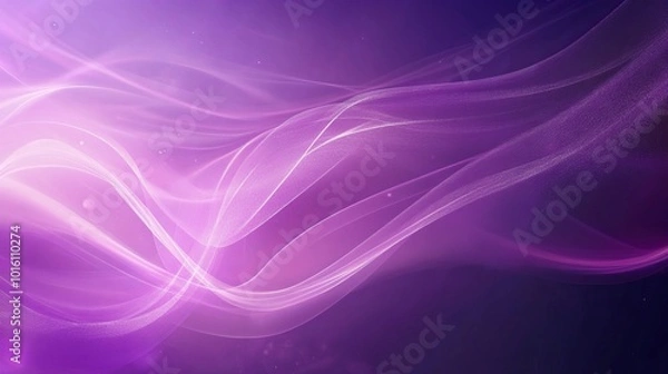 Fototapeta Vibrant abstract purple background featuring elegant waves and flowing lines, perfect for use as a stylish wallpaper, digital card design, or artistic backdrop in various creative projects
