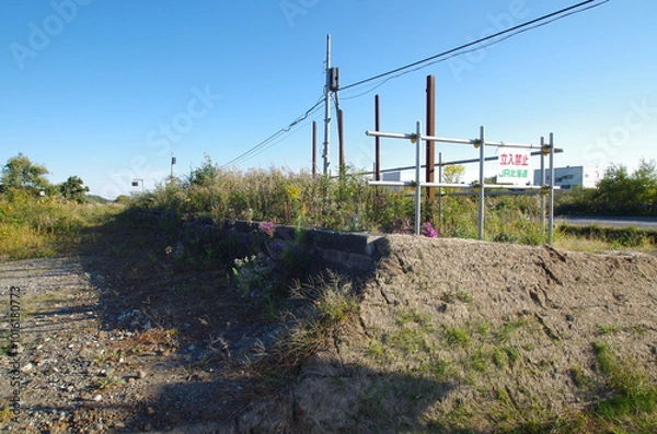 Obraz 廃駅のホーム