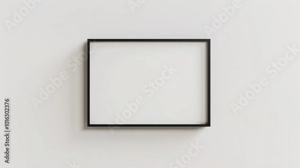 Fototapeta A digital art print mockup in a contemporary frame with realistic textures on a solid white background.