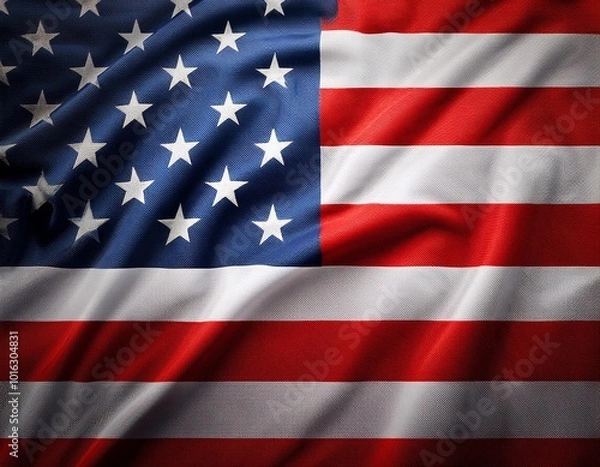 Fototapeta Iconic American flag, symbolizing freedom and unity