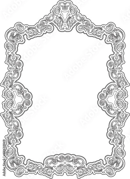 Obraz Ornate art retro frame