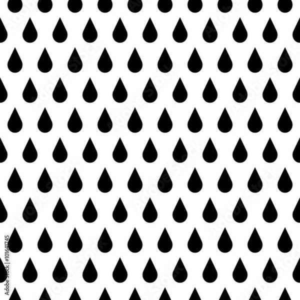 Fototapeta Rain Drop Pattern. Drops Background in Vector