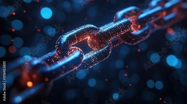 Obraz Glossy cyber supply chains: Innovative cyber security technology