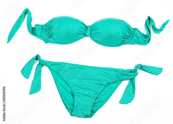 Obraz Turquoise shiny bikini