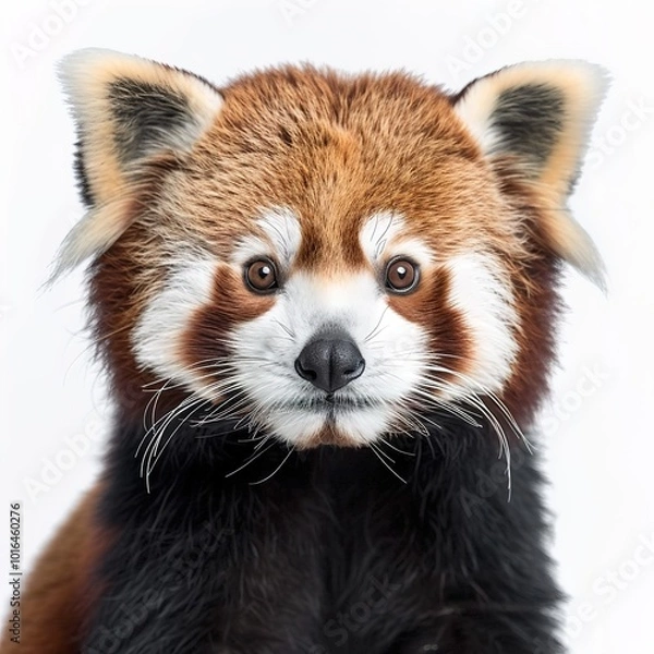 Obraz Portrait red panda isolated on transporent 