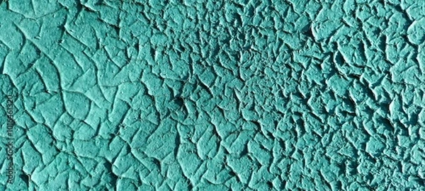 Obraz green wall texture, cracked paint