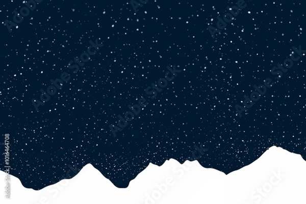 Fototapeta 山のシルエットイラスト　