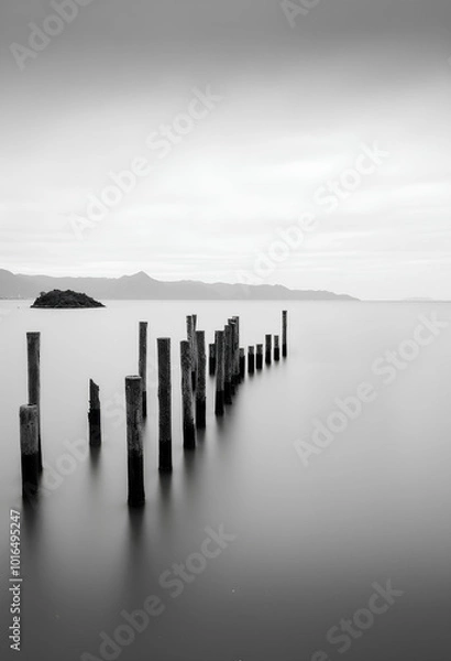 Obraz pier on the beach