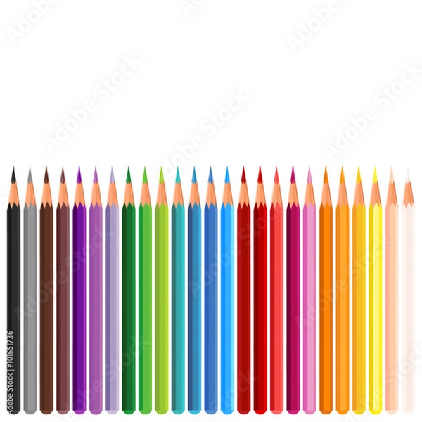 Obraz set of colored pencils