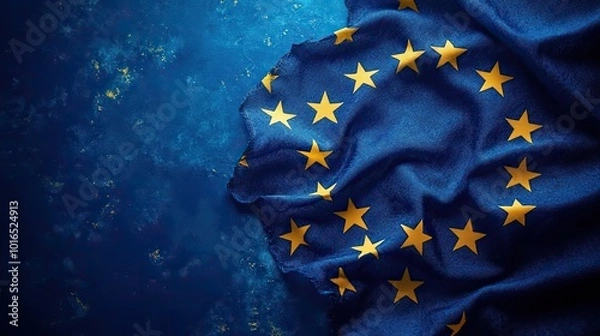 Fototapeta general data protection regulation gdpr concept acronym gdpr prominently displayed against a blue background complemented by a circle of yellow stars reminiscent of the european union flag