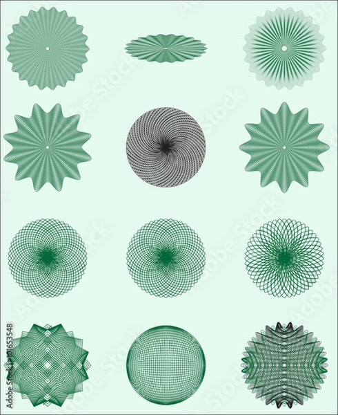 Obraz bank note patterns