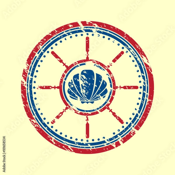 Obraz Shell symbol grunge